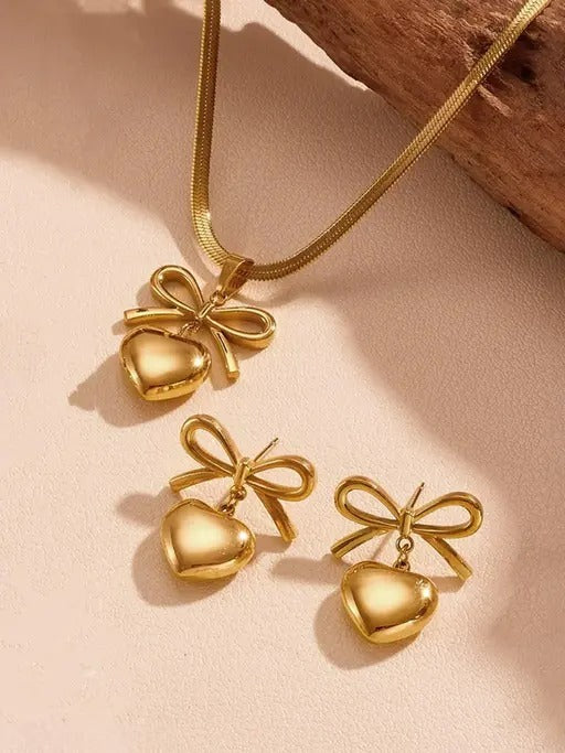 Gold Plated Anti Tarnish Jewelry Set