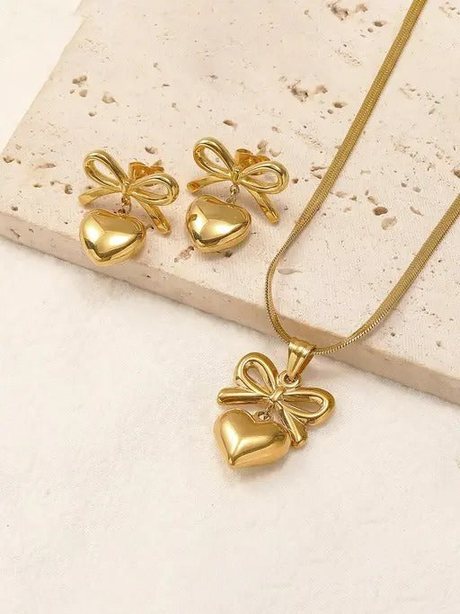 Gold Plated Anti Tarnish Jewelry Set